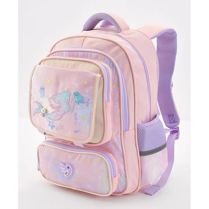 Bonfino Mermaid School Bag 17"(Pink)