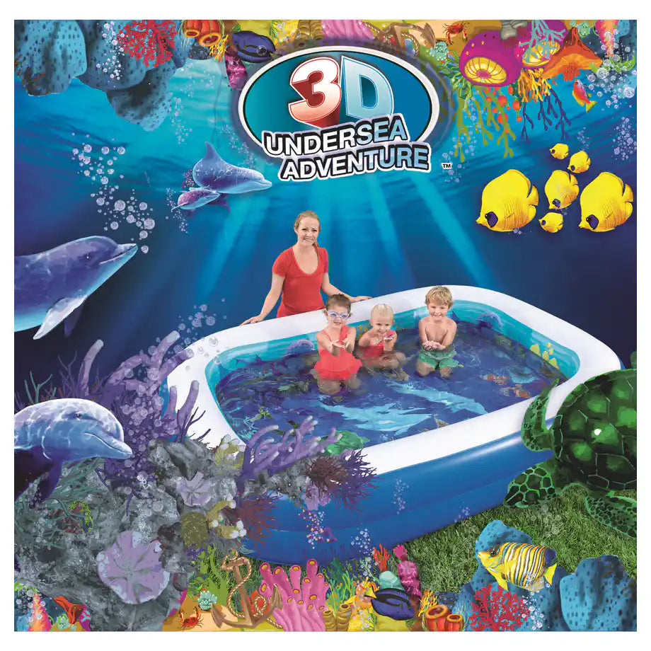 Bestway 3D Undersea Adventure Pool (8'7" x 69" x 20"/2.62m x 1.75m x 51cm)