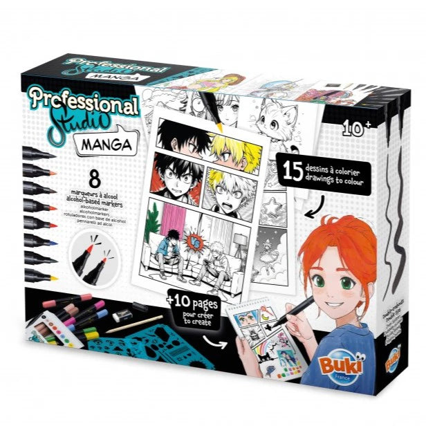 Buki France Professional Studio Manga Book With Coloring Sheet