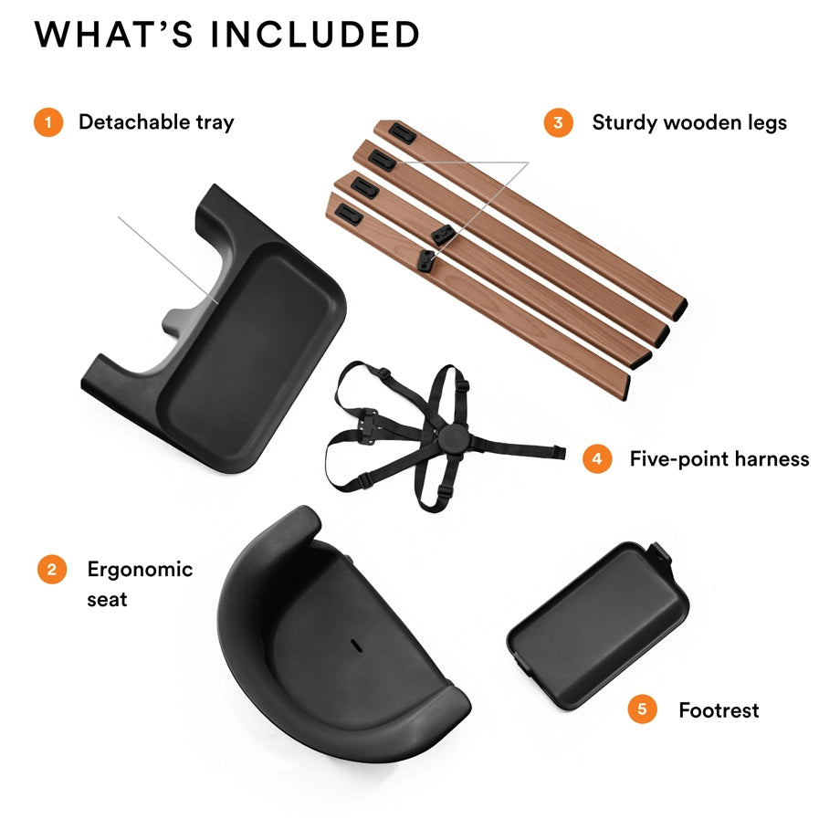 Stokke Clikk High Chair (Black Warm Brown)
