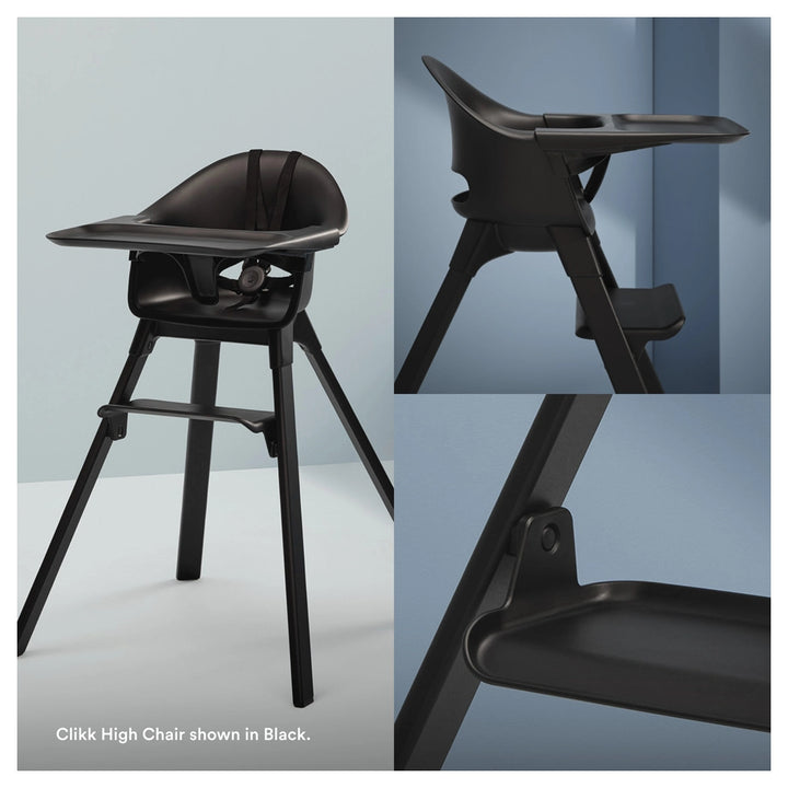 stokke clikk black Stokke Clikk High Chair (Black Warm Brown) – Halamama.com