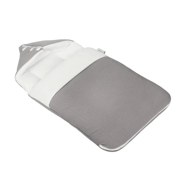 Little Angel White&Grey 2-in-1 Bamboo Cushioned Baby Sleeping Bag (Grey)