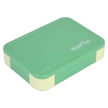 Bonfino Multi-Compartment Lunch Box Set (Green & Yellow)