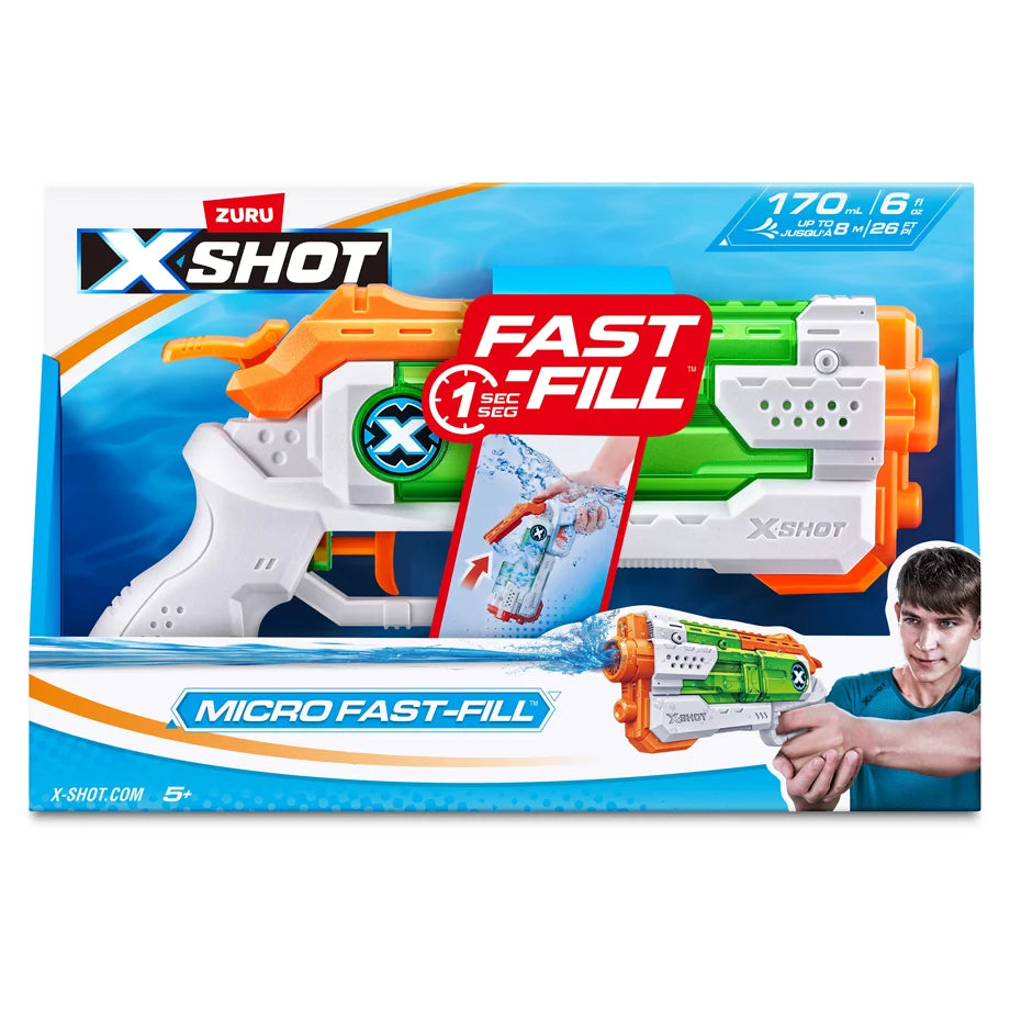 ZURU Xshot Fast-Fill Small Water Blaster S3 (6 Pack)