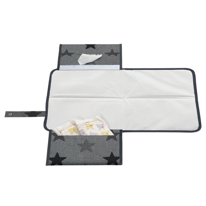 Dooky 3 in 1 Diaper Changing Pack (Grey Stars)