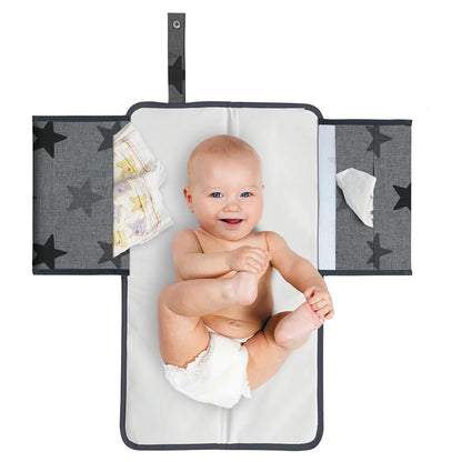 Dooky 3 in 1 Diaper Changing Pack (Grey Stars)