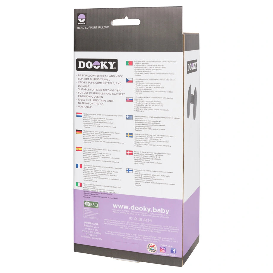 Dooky Head Support Pillow (Grey)