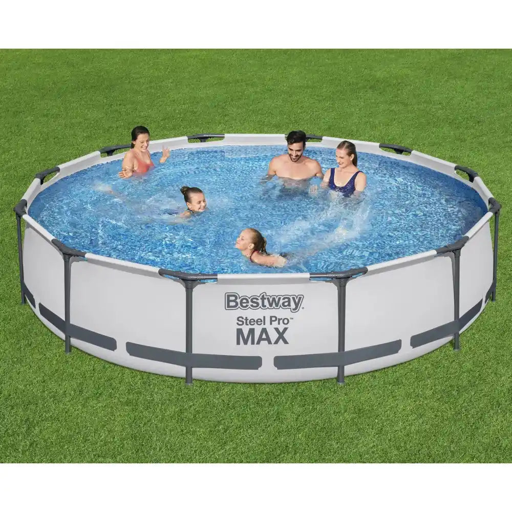 مجموعة حمام السباحة Bestway Steel Pro Frame (12' x 30 مجموعة حمام السباحة Bestway Steel Pro Frame (12' x 30