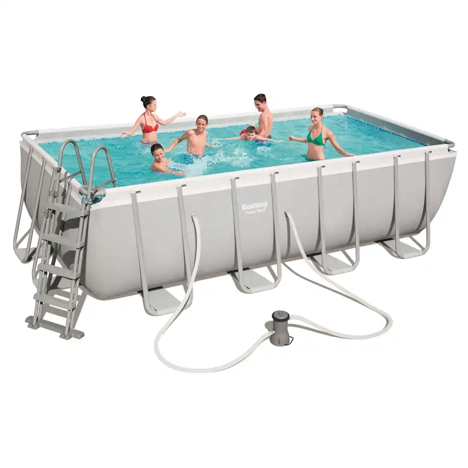 Bestway Power Steel Rectangular Pool Set 4.88m x 2.44m x 1.22m