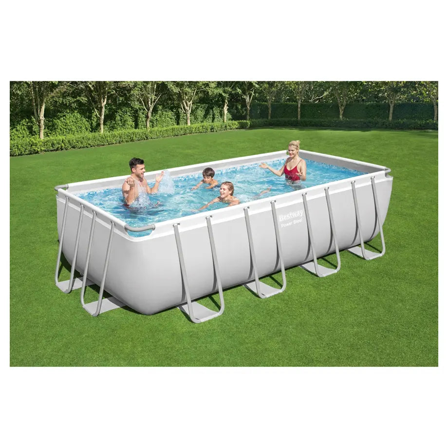 Bestway Power Steel Rectangular Pool Set 4.88m x 2.44m x 1.22m