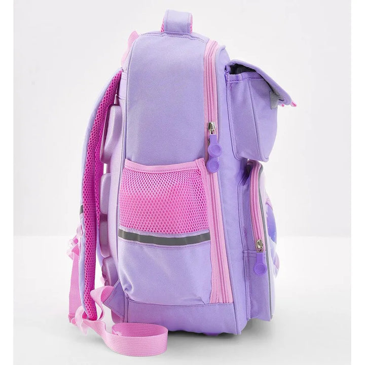 Bonfino Whale School Bag 17"(Purple)