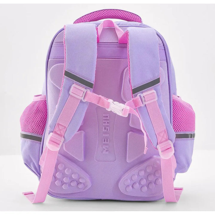 Bonfino Whale School Bag 17"(Purple)