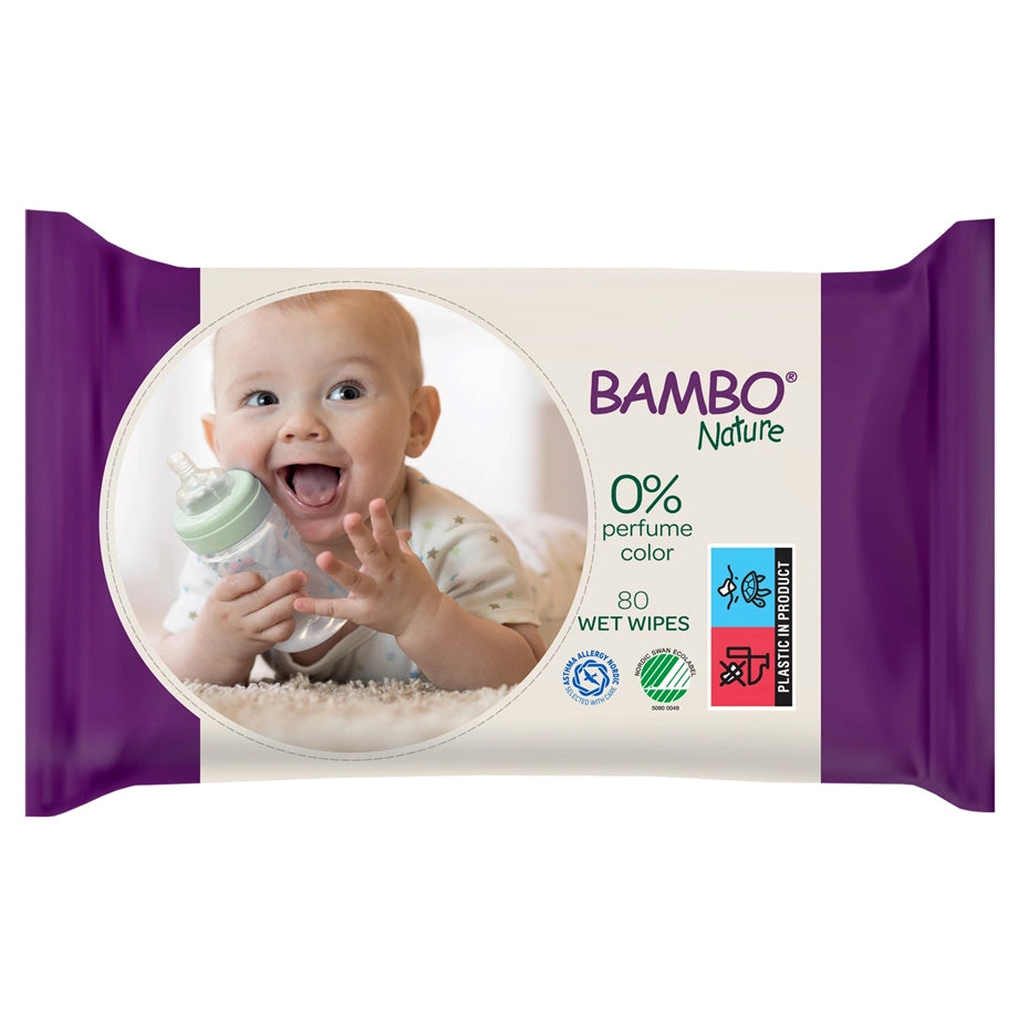Bambo Nature Wet Wipes 80pcs