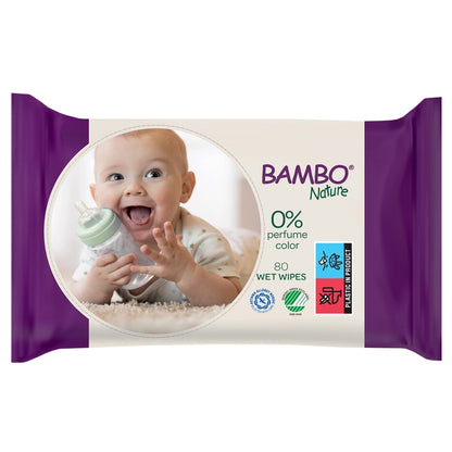 Bambo Nature Wet Wipes 80pcs