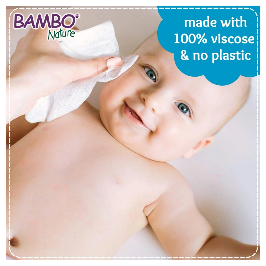 Bambo Nature Water Wipes Pack of 3 (180pcs)