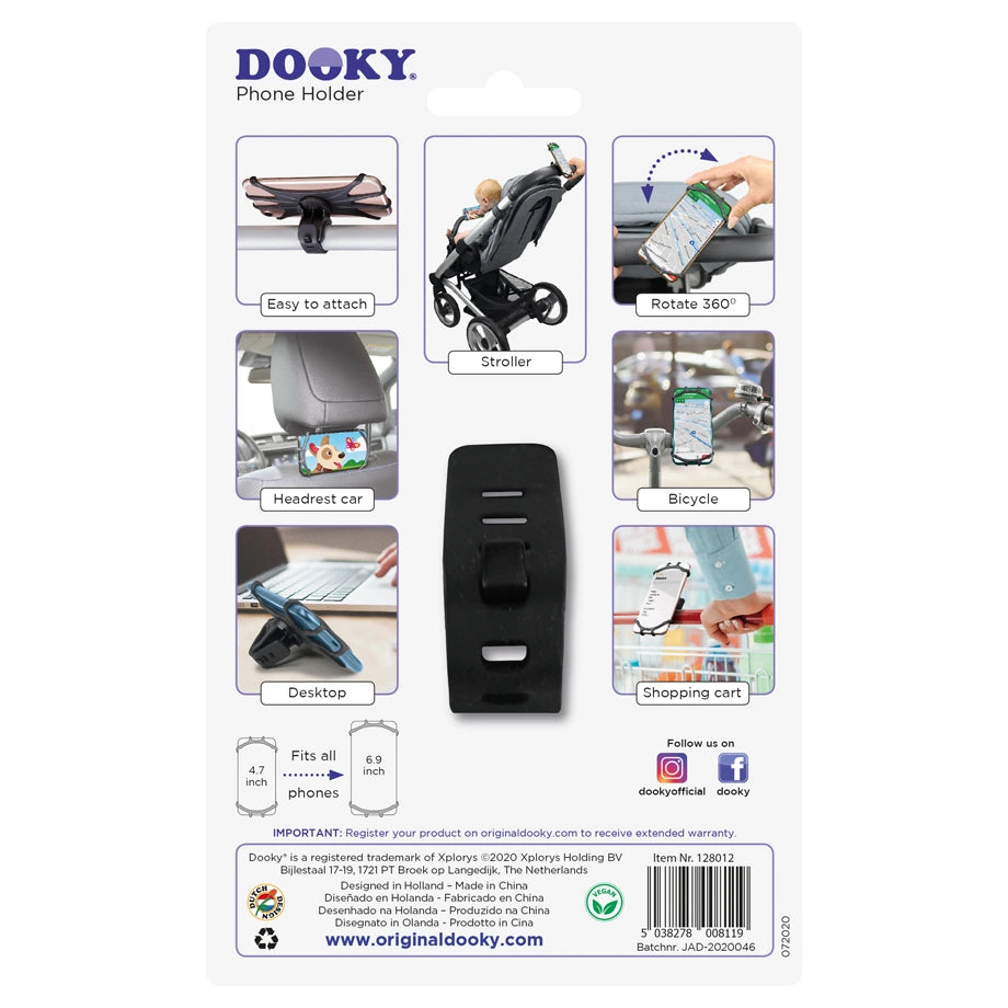 Dooky Universal Phone Holder (Black)