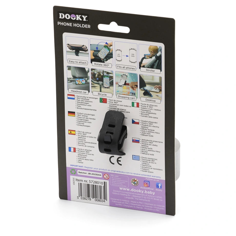 Dooky Universal Phone Holder (Black)