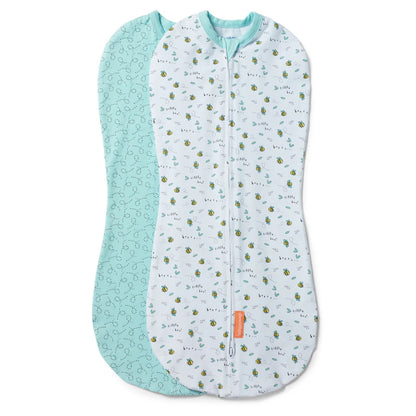 Ingenuity SwaddleMe Infant Swaddle Pod 2-Pack (Little Bees)
