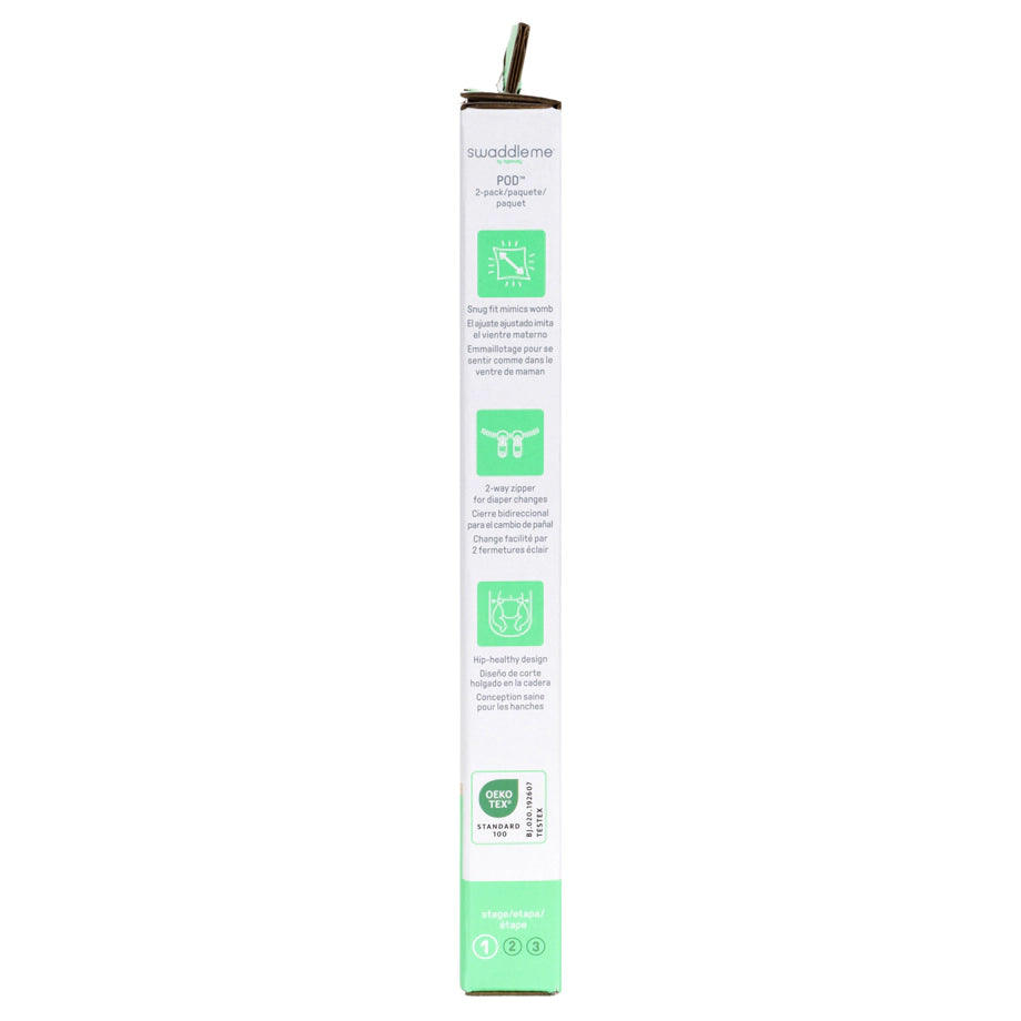 Ingenuity SwaddleMe Infant Swaddle Pod 2-Pack (Little Bees)