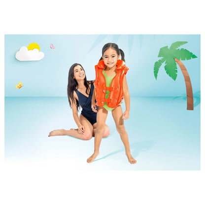 Intex Deluxe Swim Vest Ages 3 to 6 with Collar