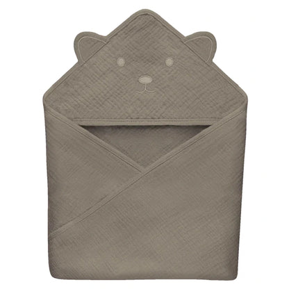 Lionelo Muslin Hooded Towel (Beige Cappuccino)