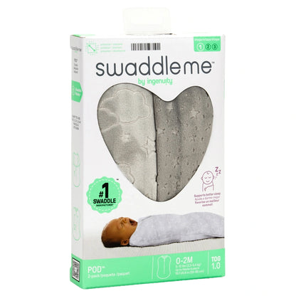 Ingenuity SwaddleMe Velboa Pod 0-2 Months (Clouds & Stars)