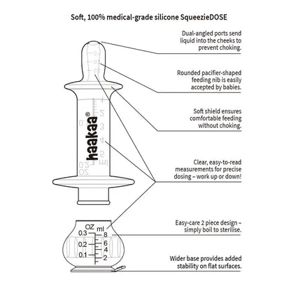 Haakaa SqueezieDose Silicone Medicine Dispenser