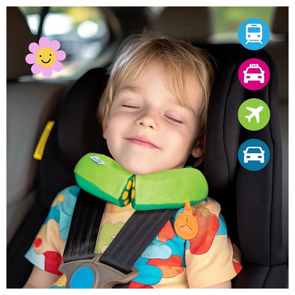 Trunki Travel Neck Pillow Includes Grip for Comforter (Green)