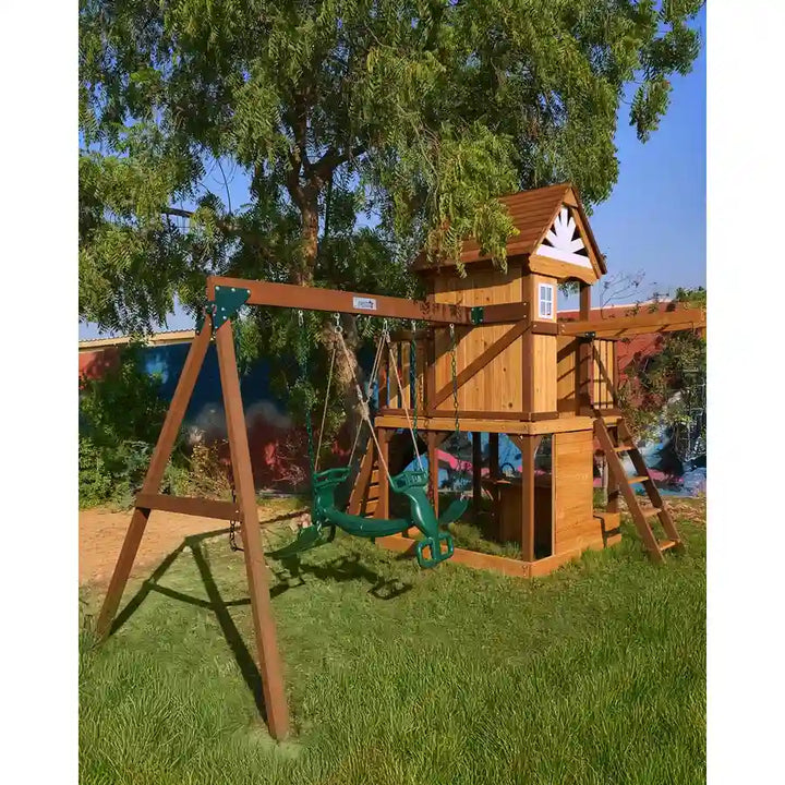 Dynamic Sports Arabian Ibex Wooden Swing Set