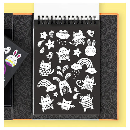Tiger Tribe Glow Friends Neon Colouring Set