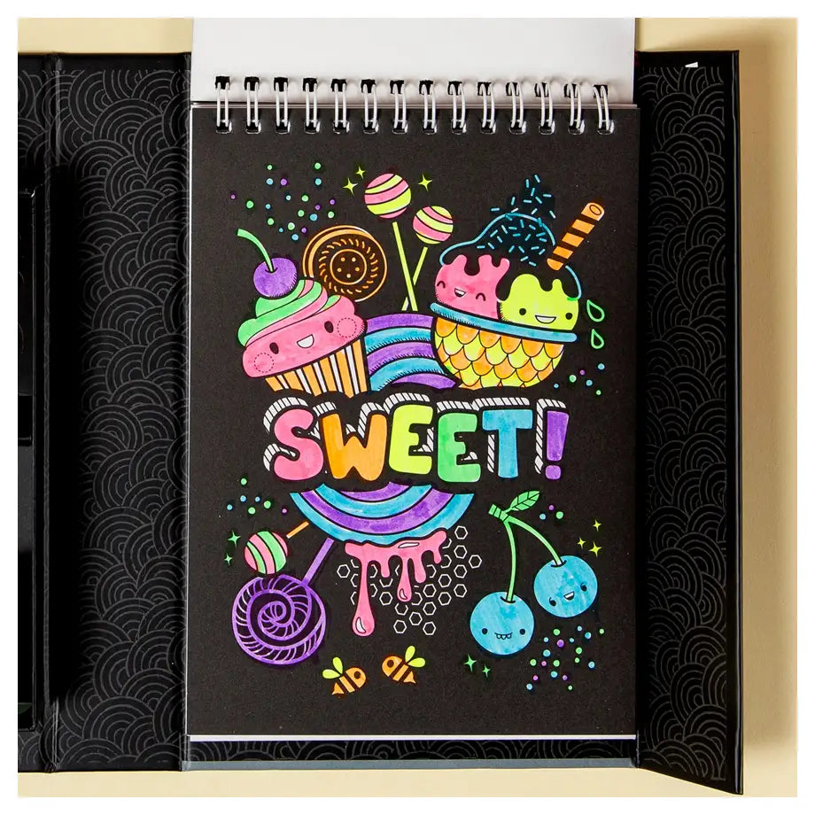 Tiger Tribe Glow Friends Neon Colouring Set