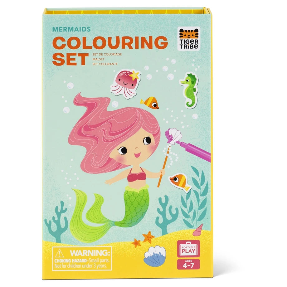 Tiger Tribe Mermaids Colouring Set