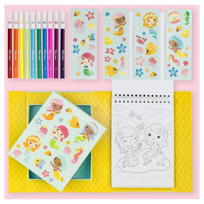 Tiger Tribe Mermaids Colouring Set