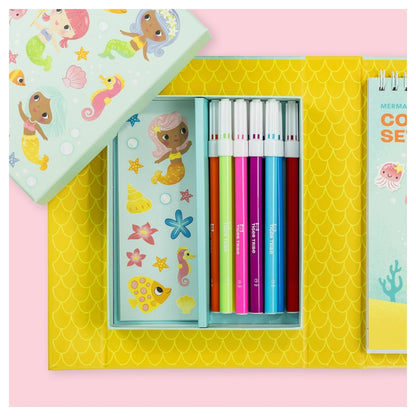 Tiger Tribe Mermaids Colouring Set