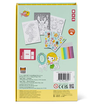 Tiger Tribe Mermaids Colouring Set