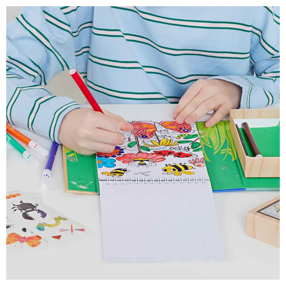 Tiger Tribe Backyard Bugs Colouring Set
