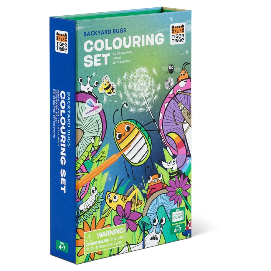 Tiger Tribe Backyard Bugs Colouring Set