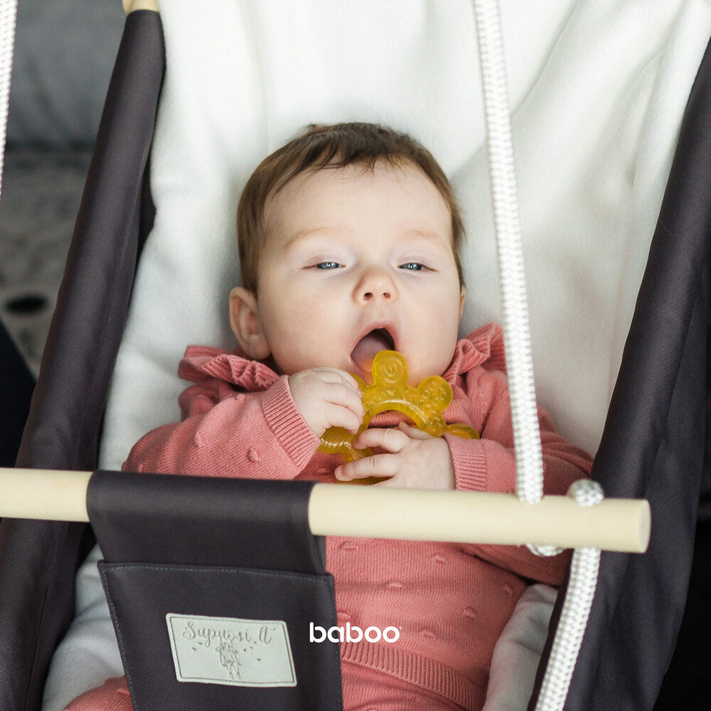 Baboo Baby Teething Toy Cooling Water-Filled Wheel (Yellow)