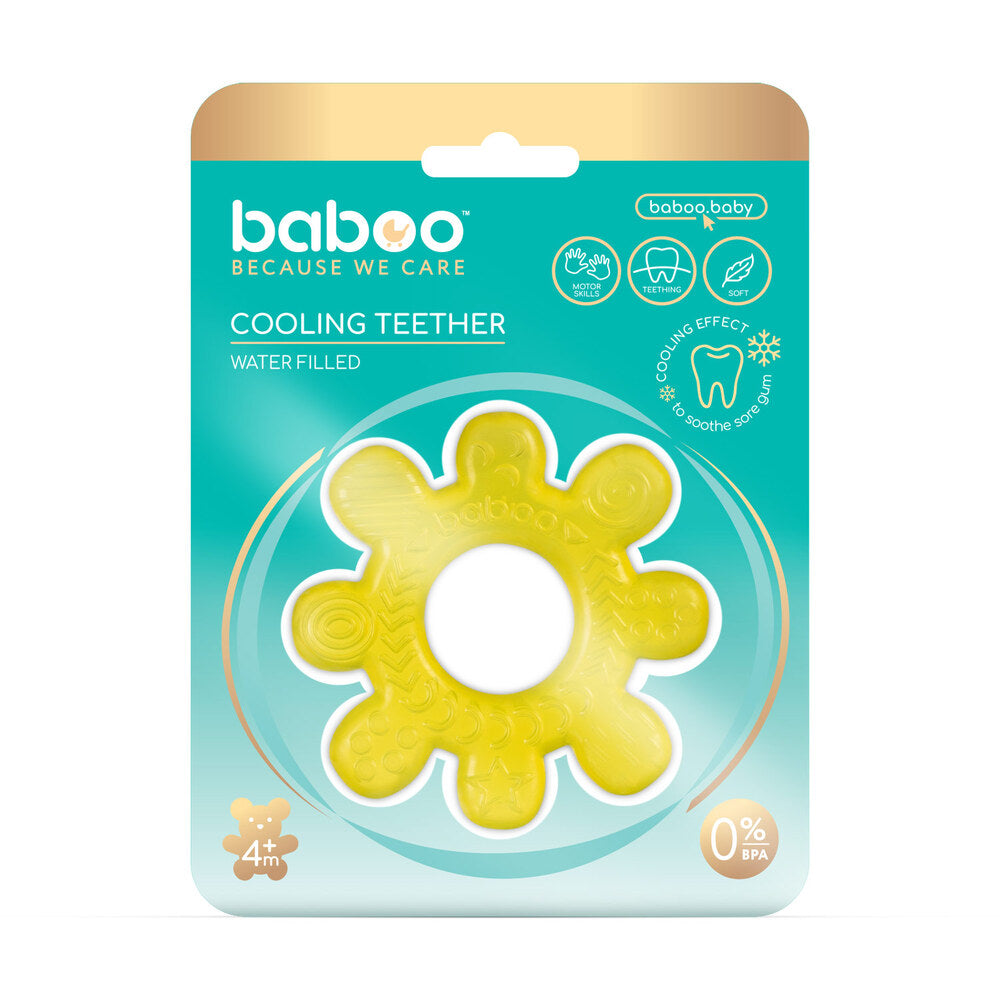 Baboo Baby Teething Toy Cooling Water-Filled Wheel (Yellow)