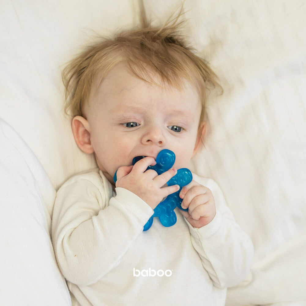 Baboo Baby Teething Toy Cooling Water-Filled Wheel (Blue)
