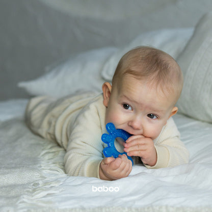 Baboo Baby Teething Toy Cooling Water-Filled Wheel (Blue)