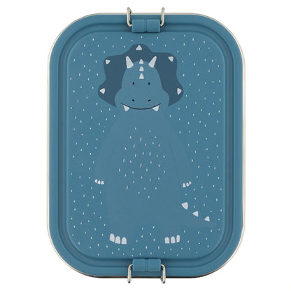 Trixie Stainless Steel Lunch Box Large 2 Compartment (Mr Triceratops)