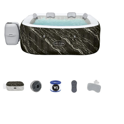 Bestway Lay-Z-Spa Hollywood Luxe AirJet 6 Marble Square (1.80 m x 1.80 m x 66 cm)