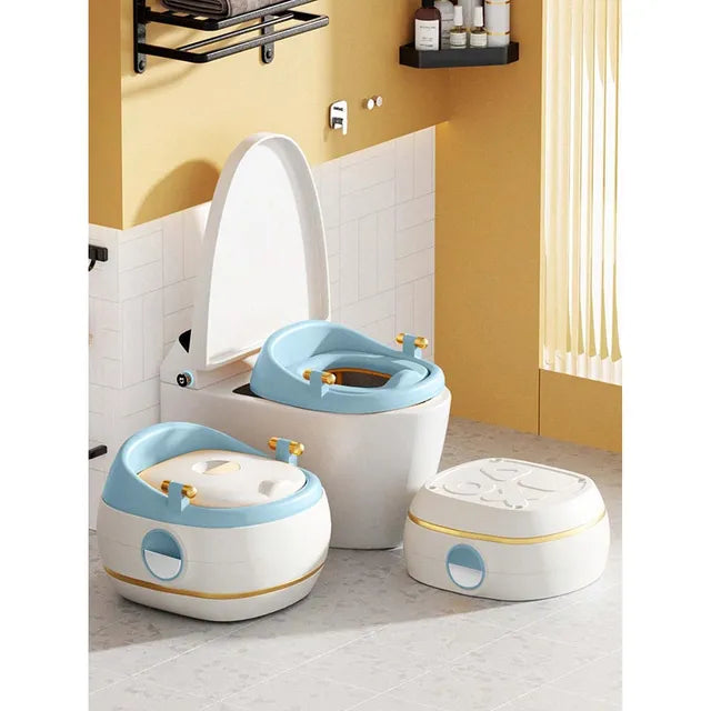 Little Angel 3-in-1 Baby Potty Training Chair Seat (Blue)