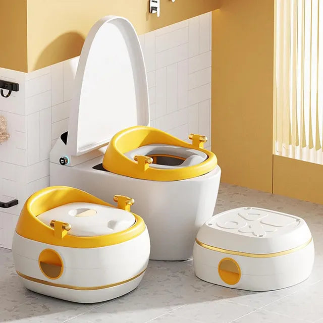 Little Angel 3-in-1 Baby Potty Training Chair Seat (Yellow)