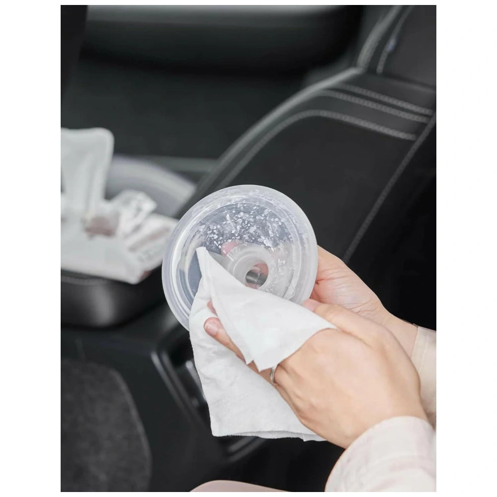 Momcozy Natural Breast Pump Wipes for On-the-Go Part Cleaning (30 Count)