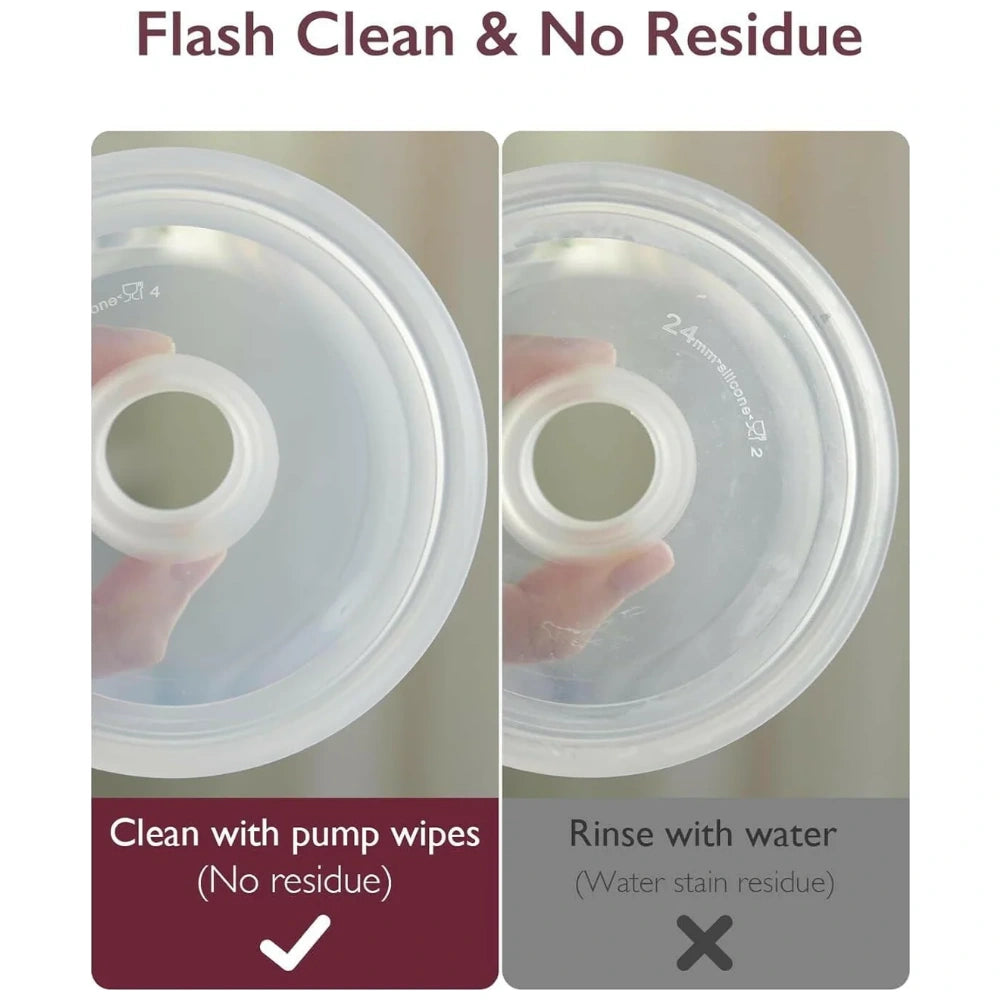 Momcozy Natural Breast Pump Wipes for On-the-Go Part Cleaning (30 Count)