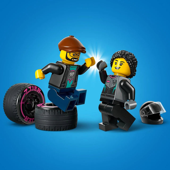 Lego Race Car and Car CarrierTruck