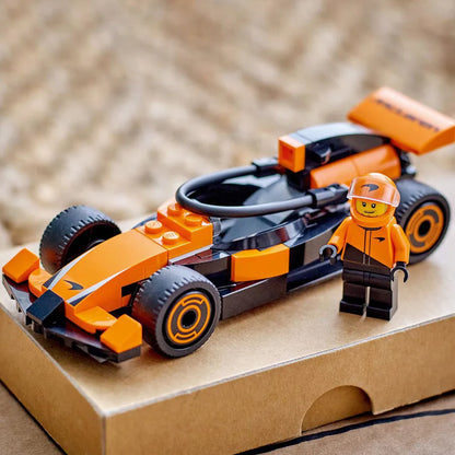 Lego F1Driver with McLaren Race Car