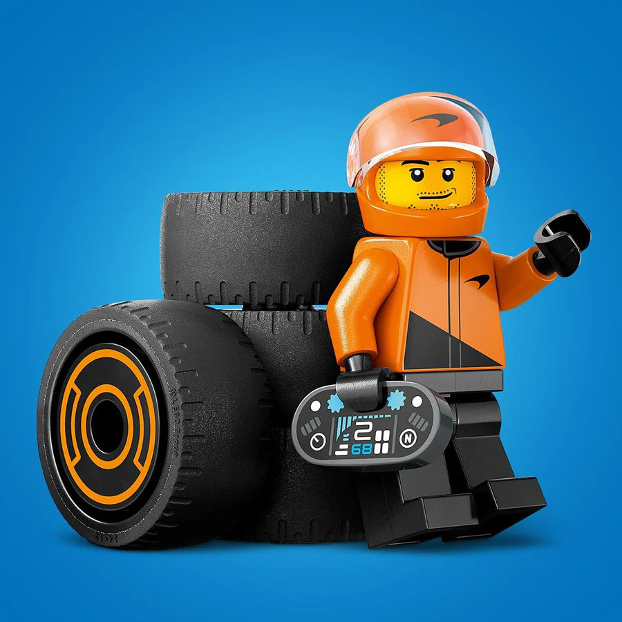 LEGO F1Driver with McLaren Race Car